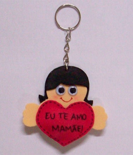 Chaveirinho em EVA para o Dia das Mães Chaveirinho em EVA para o Dia das Mães