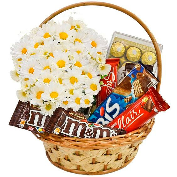 Cesta de chocolate de presente para mãe Cesta de chocolate de presente para mãe