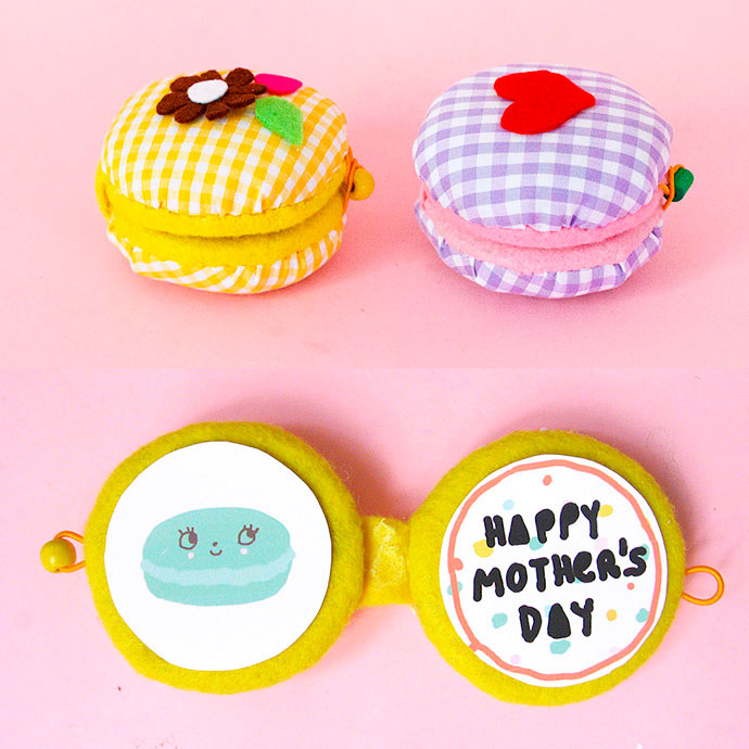 Cartão para o Dia das Mães de macarons Cartão para o Dia das Mães de macarons