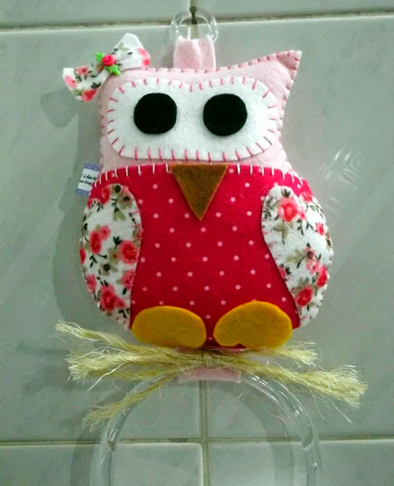 Porta-pano de prato de coruja para mãe Porta-pano de prato de coruja para mãe