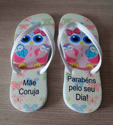 Lembrancinhas para o Dia das Mães simples » Chinelo personalizado Lembrancinhas para o Dia das Mães simples » Chinelo personalizado