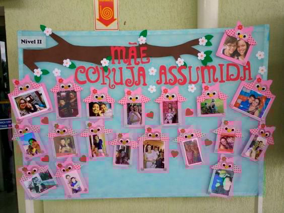 Painel para o Dia das Mães na escola Painel para o Dia das Mães na escola