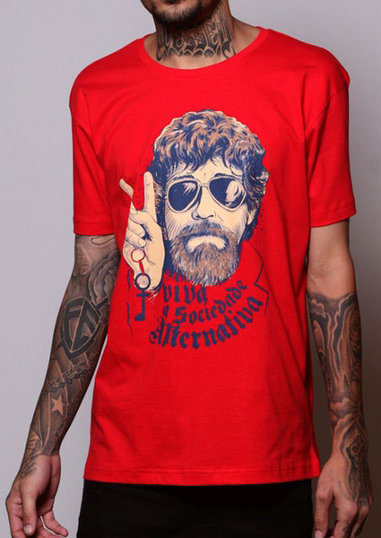 Camiseta de rock para homem Camiseta de rock para homem