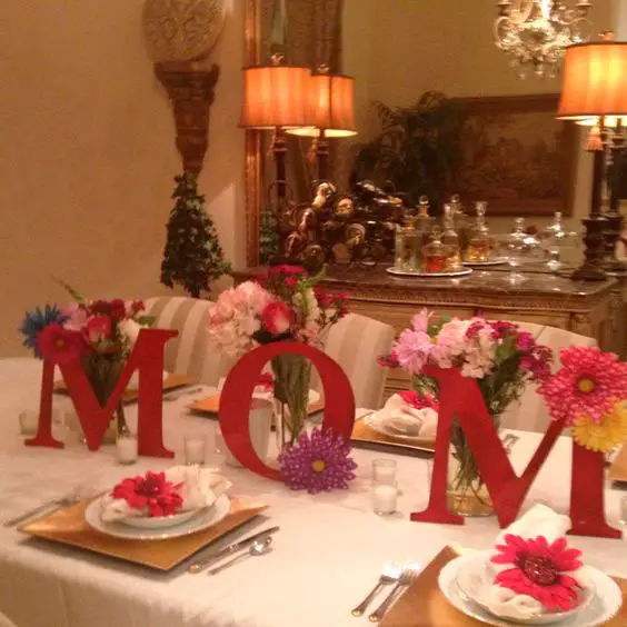 Palavras para decorar a mesa no almoço das mães