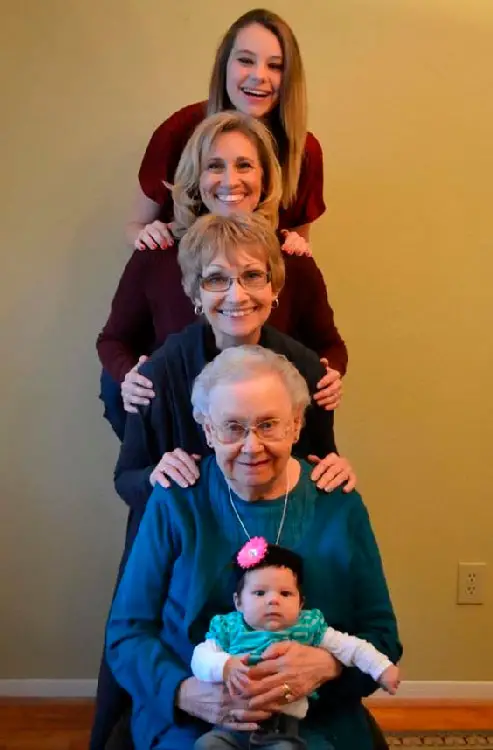 Tire uma foto com várias gerações da família