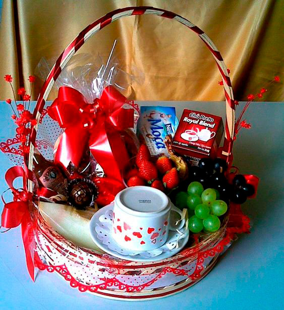 Cesta para o Dia das Mães com xícara Cesta para o Dia das Mães com xícara