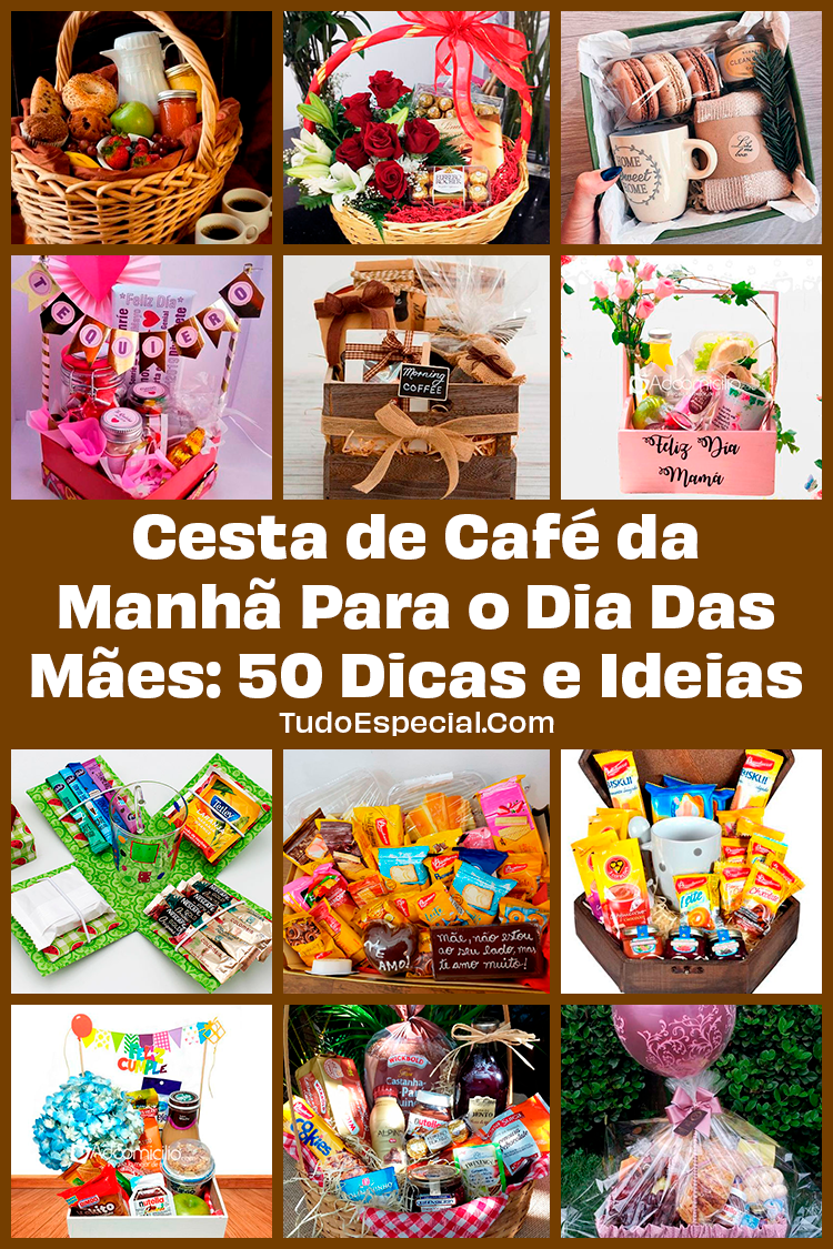Cesta de Café da Manhã Para o Dia Das Mães