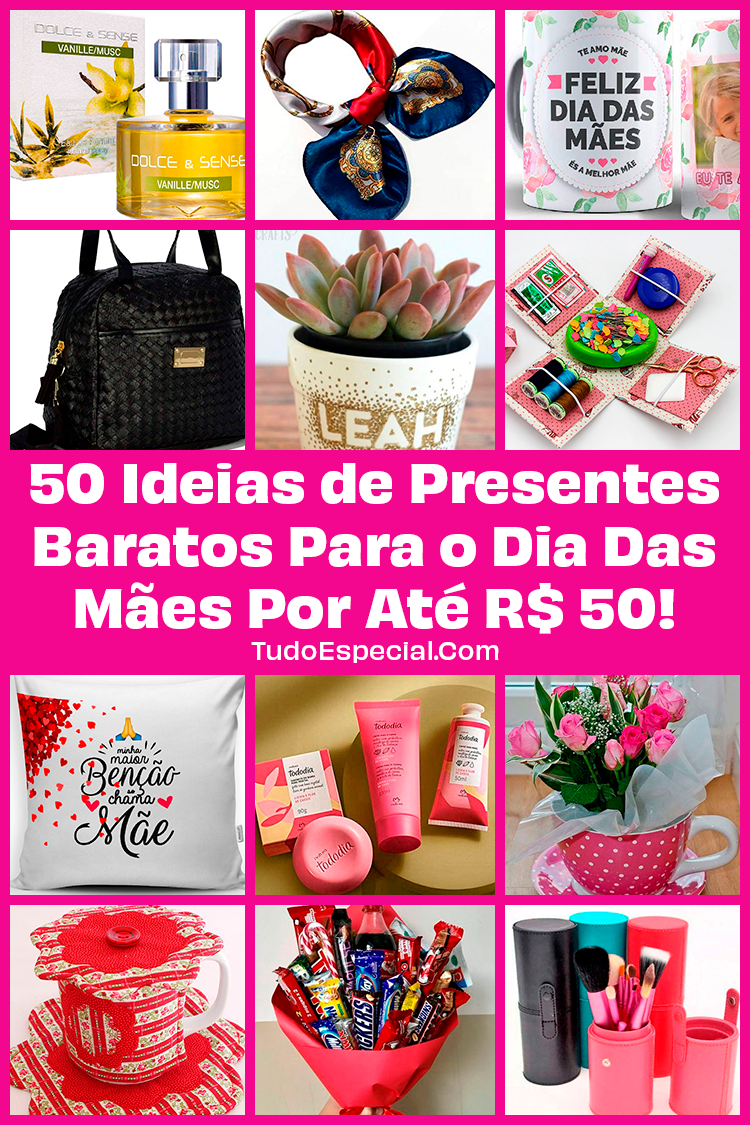 Ideias de Presentes Baratos Para o Dia Das Mães