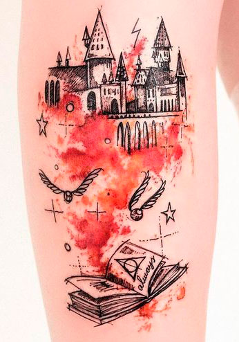 Tatuagem de Hogwarts