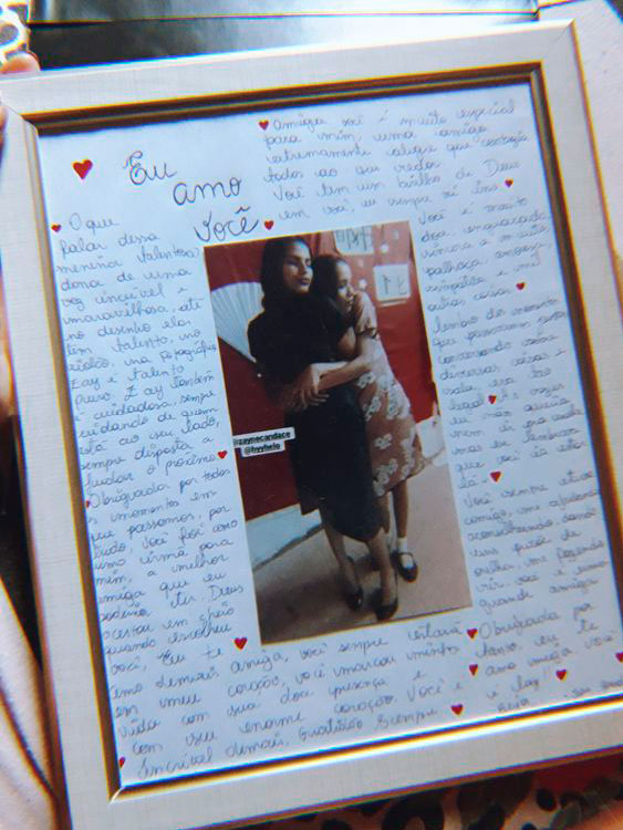 Quadrinho personalizado para melhor amiga Quadrinho personalizado para melhor amiga