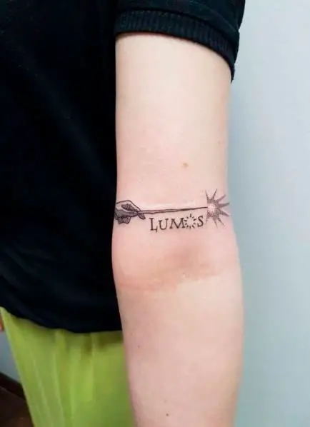 Tatuagem Lumos do Harry Potter
