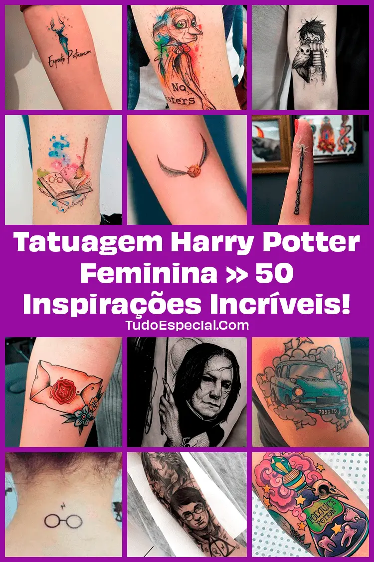 Tatuagem Harry Potter Feminina 