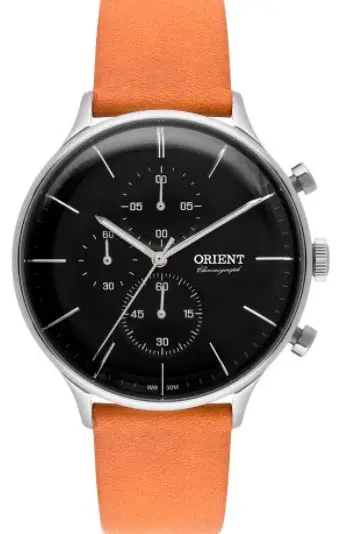 Relógio Orient com pulseira de couro