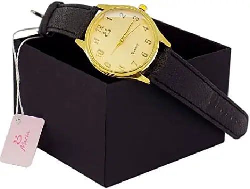 Relógio Orizom Couro Preto 100% Original + Caixa