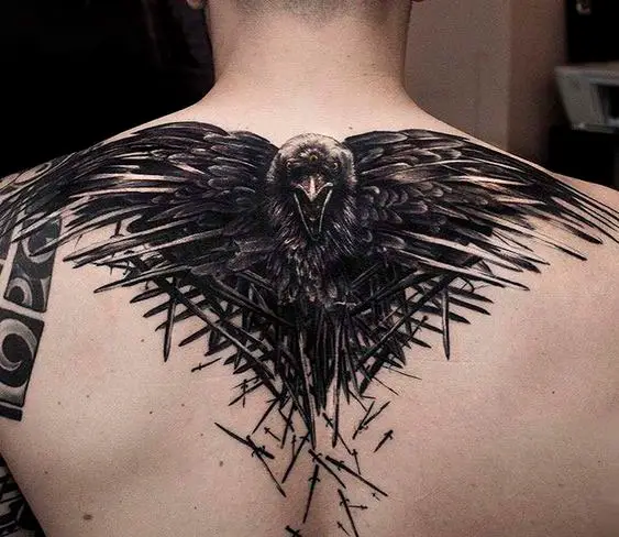 Tatuagem Game of Throne masculina nas costas