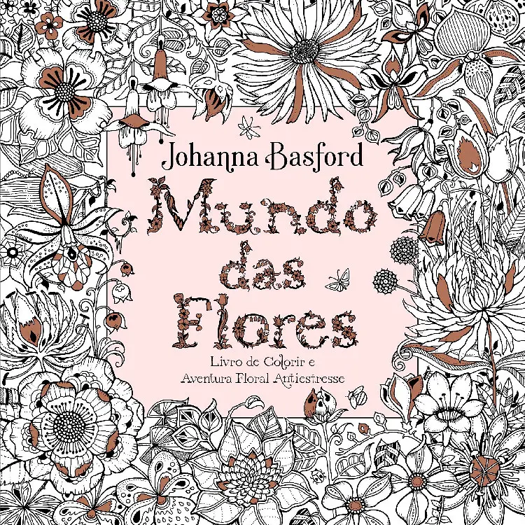 Livro de colorir para adultos de presente para quem gosta de flores