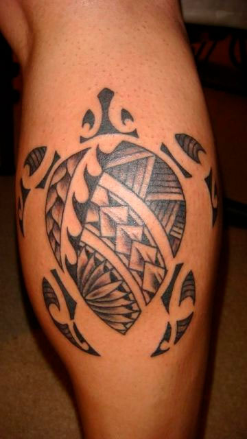 Tatuagem maori de tartaruga