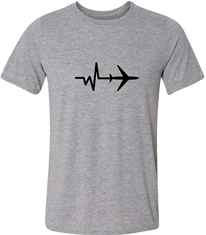 Camiseta Batimento Cardíaco Avião
