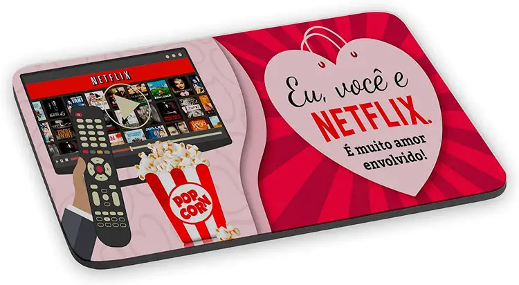 Mouse Pad Gamer Para Namorados Netflix