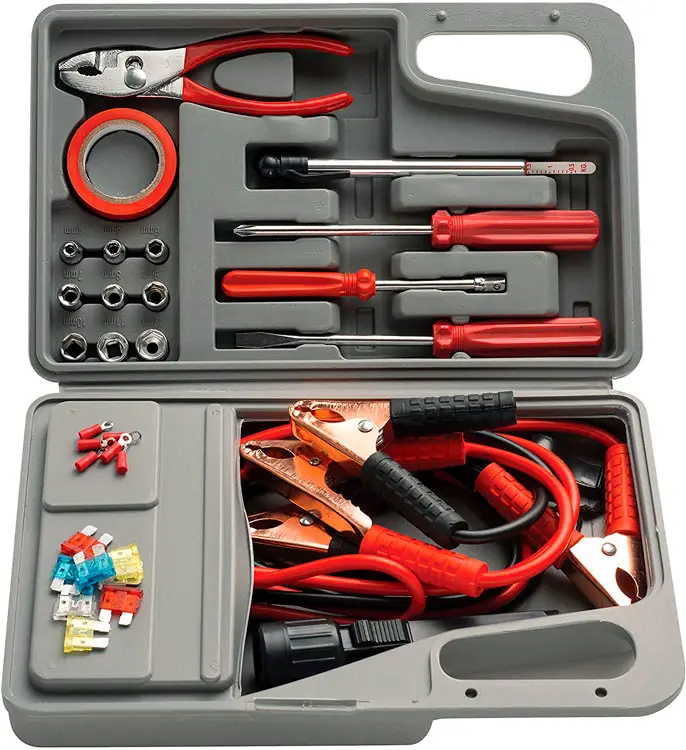 Kit de ferramentas de emergência para motocilcista