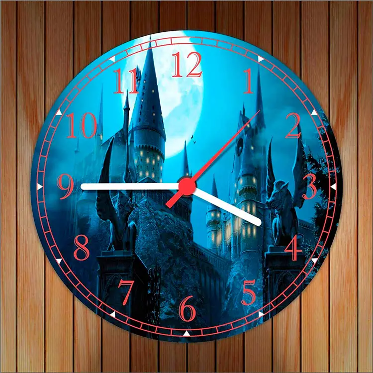 Relógio De Parede Harry Potter Castelo De Hogwarts
