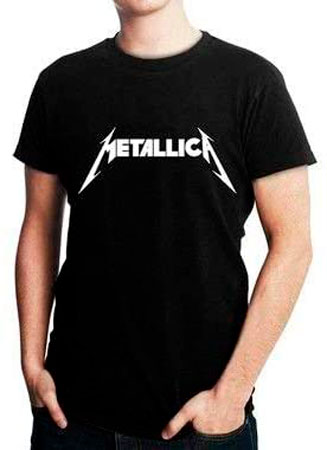Camiseta de banda de presente para quem gosta de rock