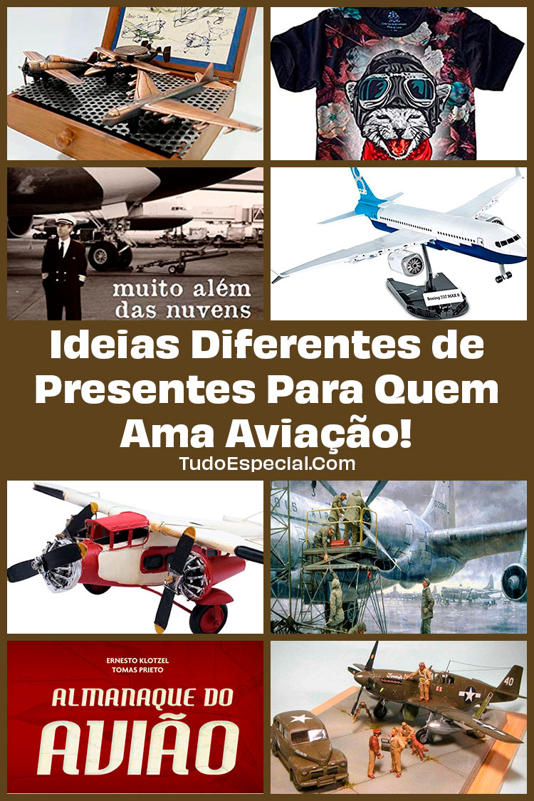 Ideias de Presentes Para Quem Ama Aviação