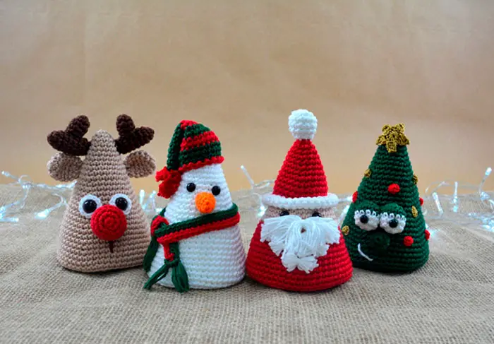 Coleção de Natal em crochê amigurumi