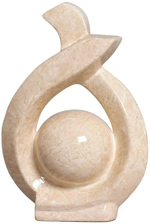 Escultura em cerâmica para decoração do hall
