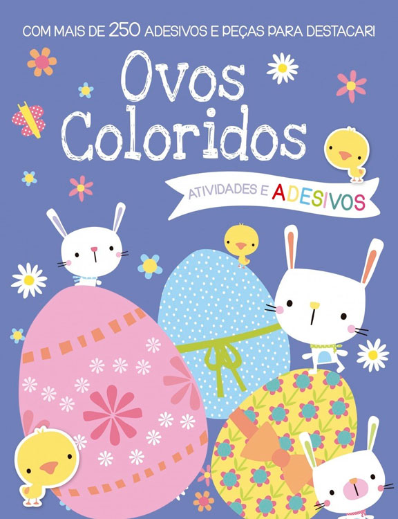 Livro Ovos Coloridos com Mais de 250 Adesivos