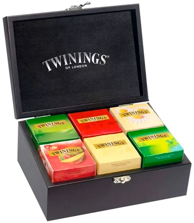 Kit de chá e caixa para guardá-los