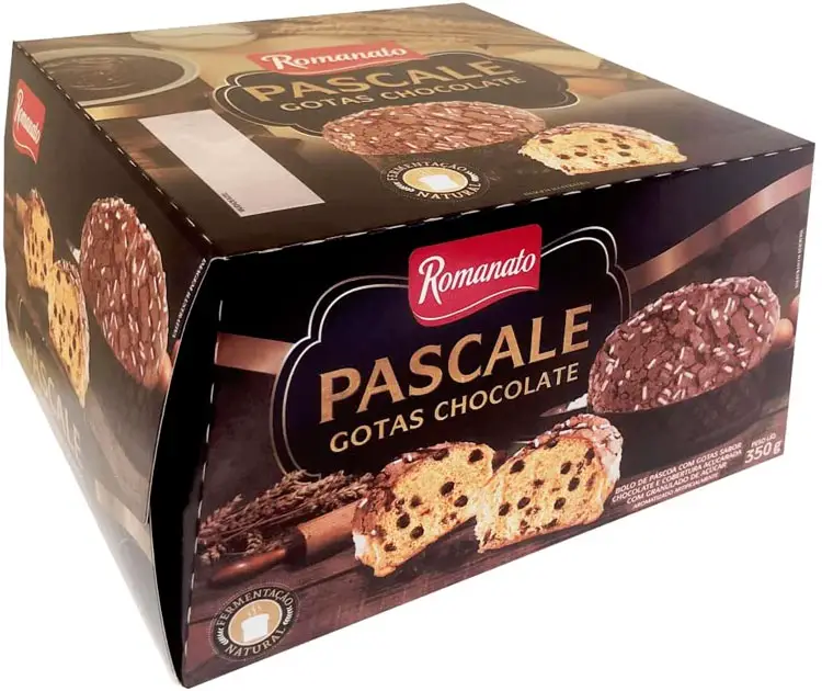 Colomba Pascal de chocolate para o namorado