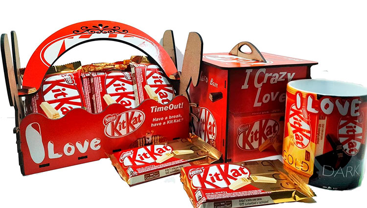 Combo de KitKat de presente de Páscoa para namorado