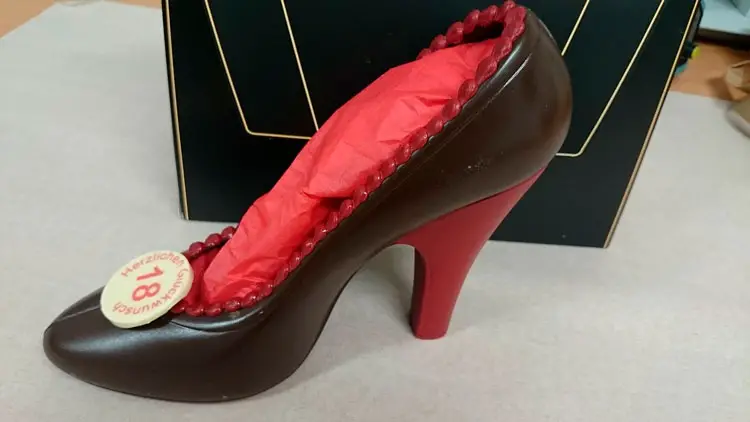 Sapato de Chocolate para Namorada
